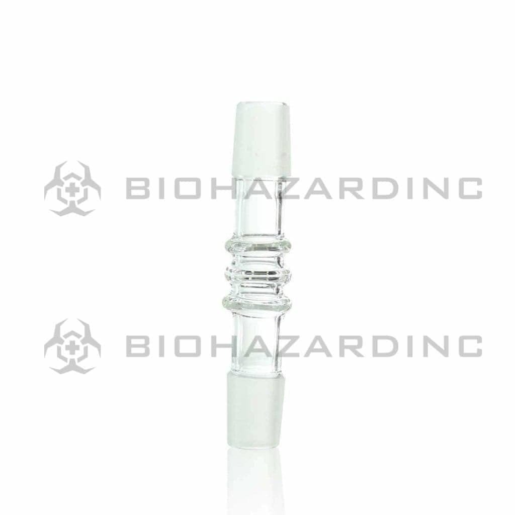 Biohazard Inc Glass Bong Adapter Adapter Straight 19mm/19mm Malet - 20 Count