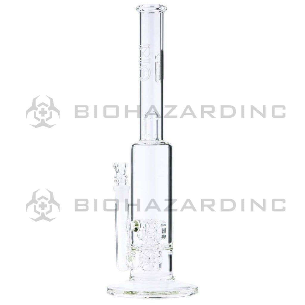 Biohazard Inc Glass Bong BIO DynamiX Perc 38 X 65 Stemless- White