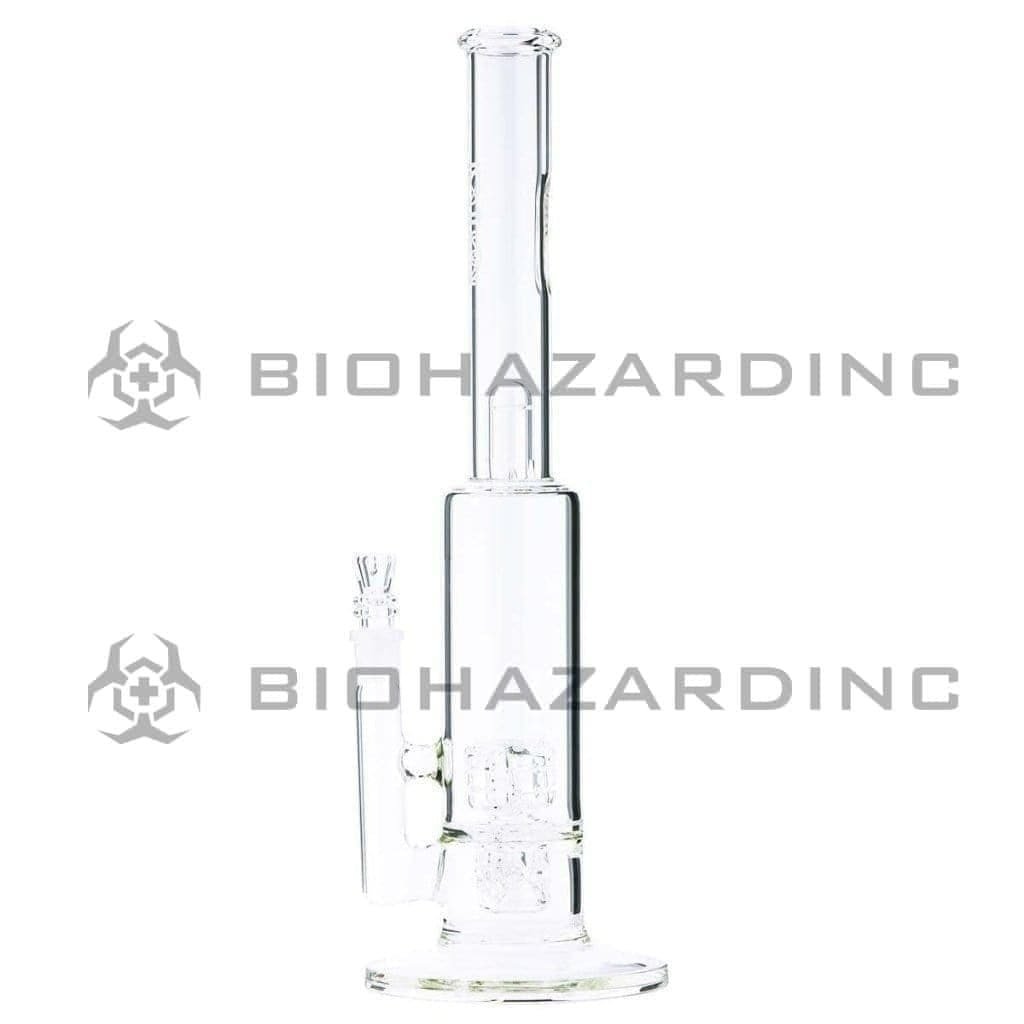 Biohazard Inc Glass Bong BIO DynamiX Perc 38 X 65 Stemless- White