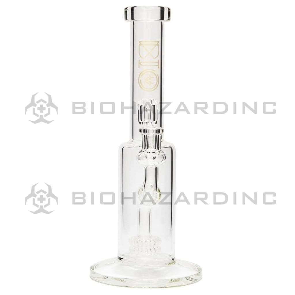 Bio Glass Glass Dab Rig BIO GENETIC Stemless Double Showerhead Rig - Gold
