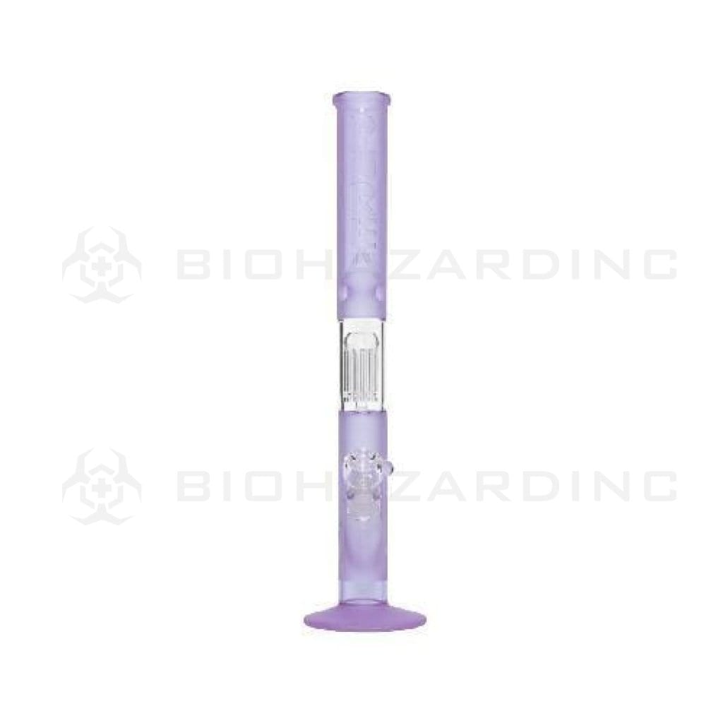 Biohazard Inc Glass Bong 18" PURE 10 Arm Tree Perc Straight - Purple Frost