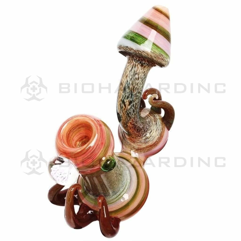 Biohazard Inc Glass Bubbler 5” Bubbler Mushroom Flower