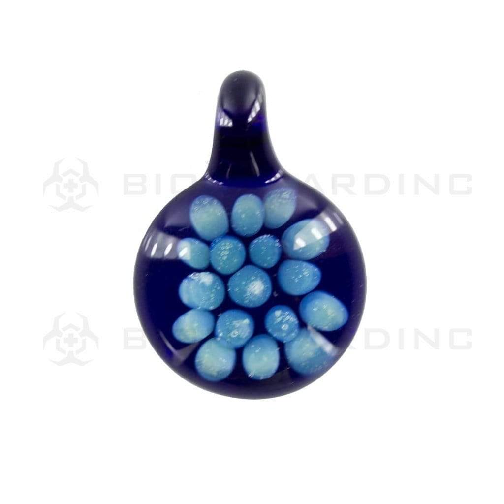Biohazard Inc Glass Pendant Glass Honeycomb Pendant 1"