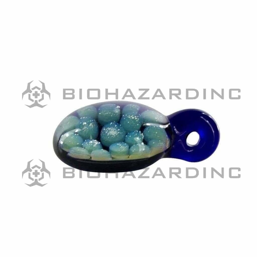 Biohazard Inc Glass Pendant Glass Honeycomb Pendant 1"