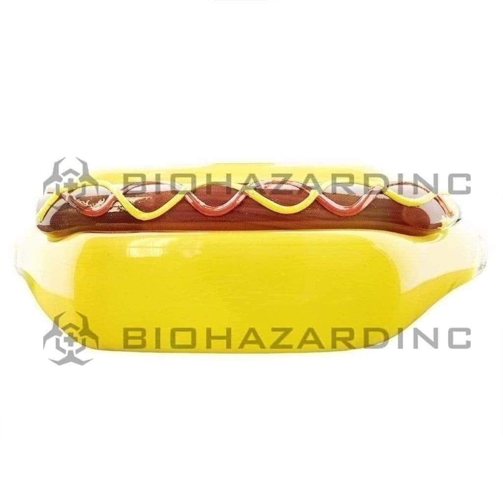 Biohazard Inc Novelty Hand Pipe 5" Hot Dog Hand Pipe