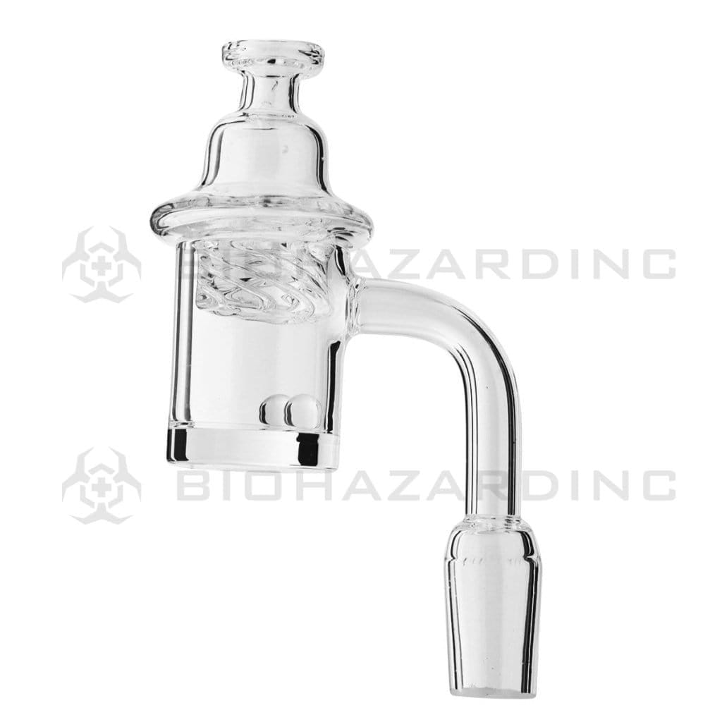 Biohazard Inc Quartz Banger Terp Pearls Quartz Banger with Vortex Carb Cap