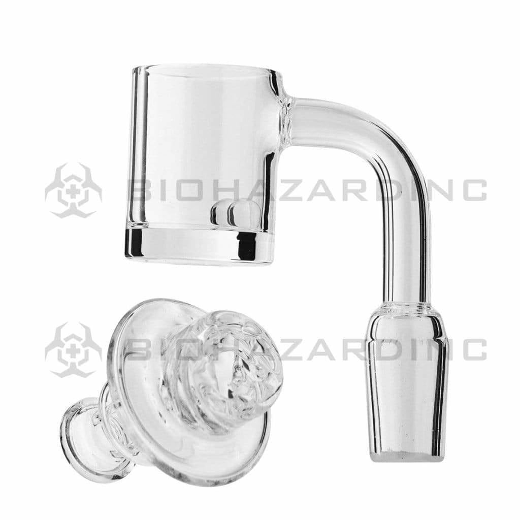 Biohazard Inc Quartz Banger Terp Pearls Quartz Banger with Vortex Carb Cap