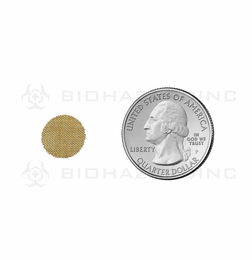Biohazard Inc Smoking Screen Brass Screen 1/2 inch - 5000 Count