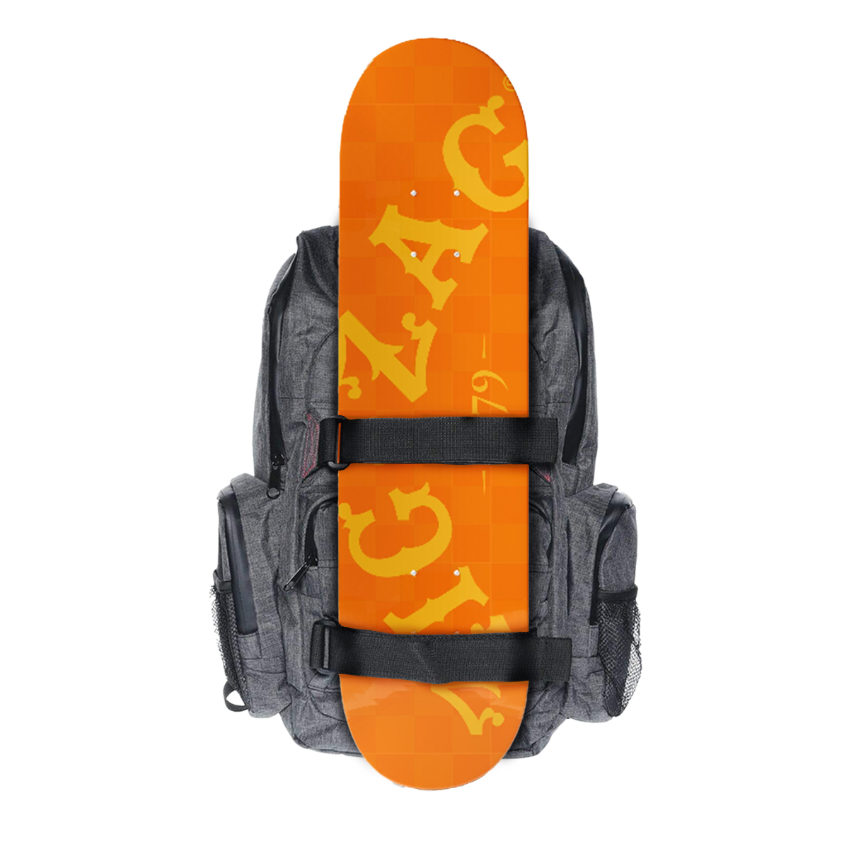 Smell Proof Carbon Backpack "DL Skater" - Dark Charcoal