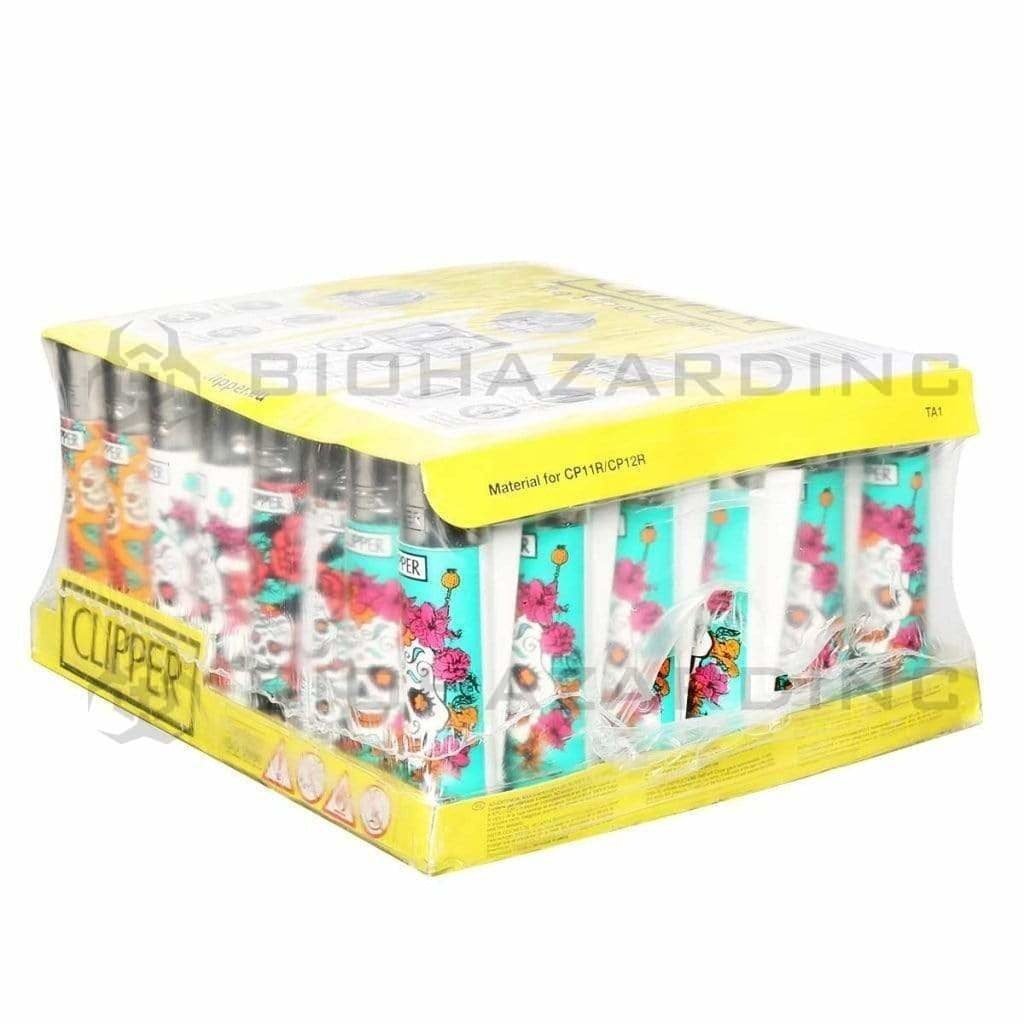 Clipper Lighters Clipper Lighters Mexican Skulls #2 (48 Count)