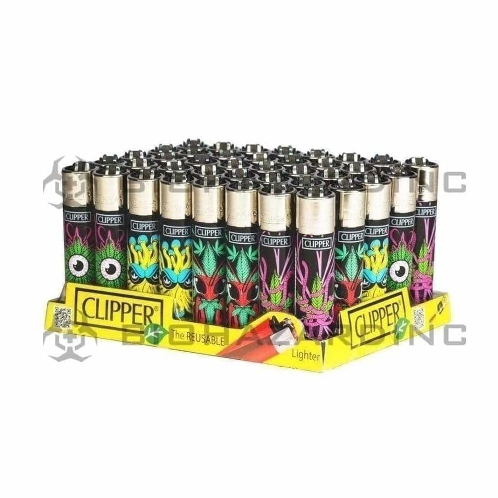 Clipper Lighters Clipper Lighters Monster Weed 48 Count