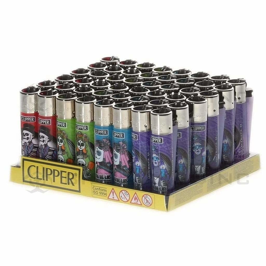 Clipper Lighters Clipper Lighters Santa Muerte - 48 Count