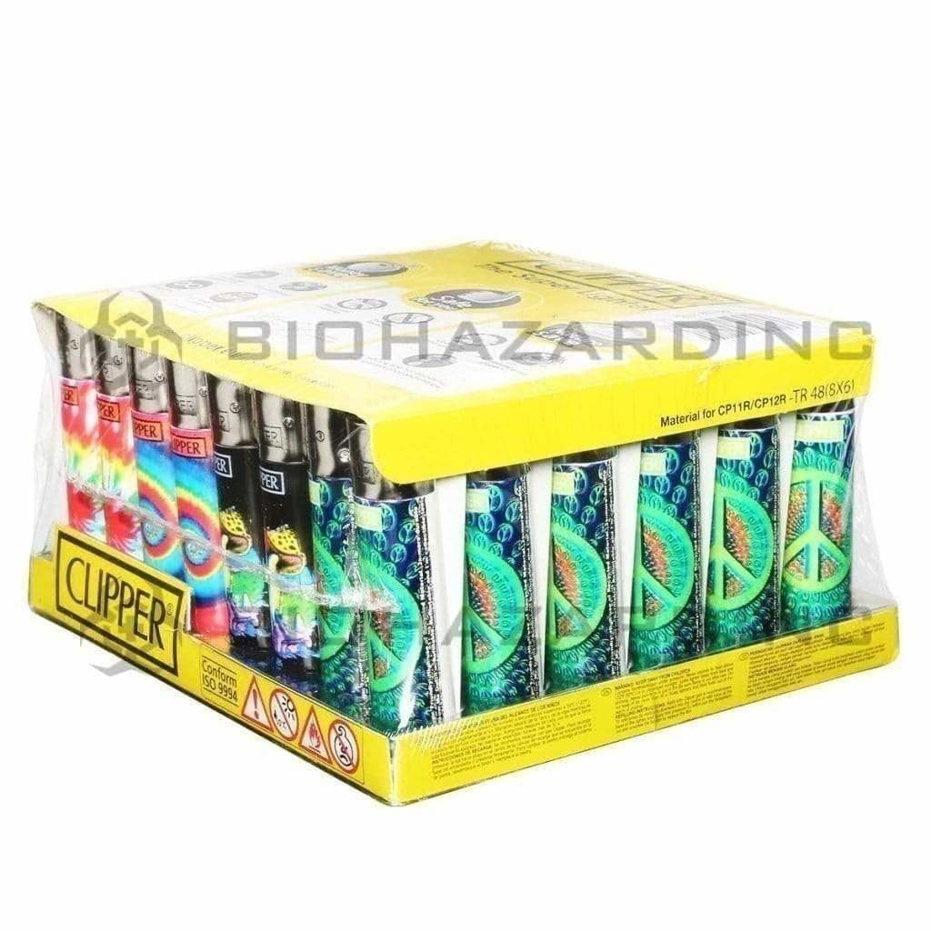 Clipper Lighters Clipper Lighters Tie Dye - 48 Count