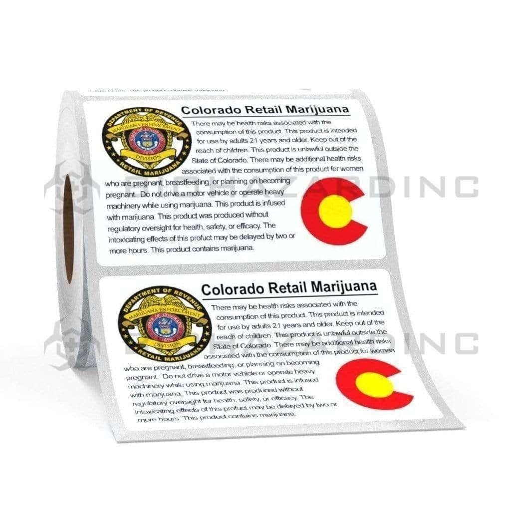 Biohazard Inc Compliance Labels Colorado Compliant Labels - Retail Marijuana - 1000 Count