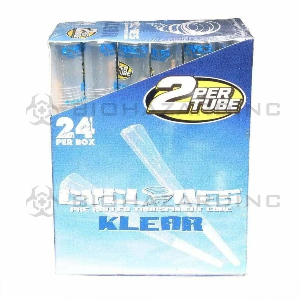 Cyclones Pre-Rolled Cones Cyclones 2X Clear Cones- Natural (24 Count)