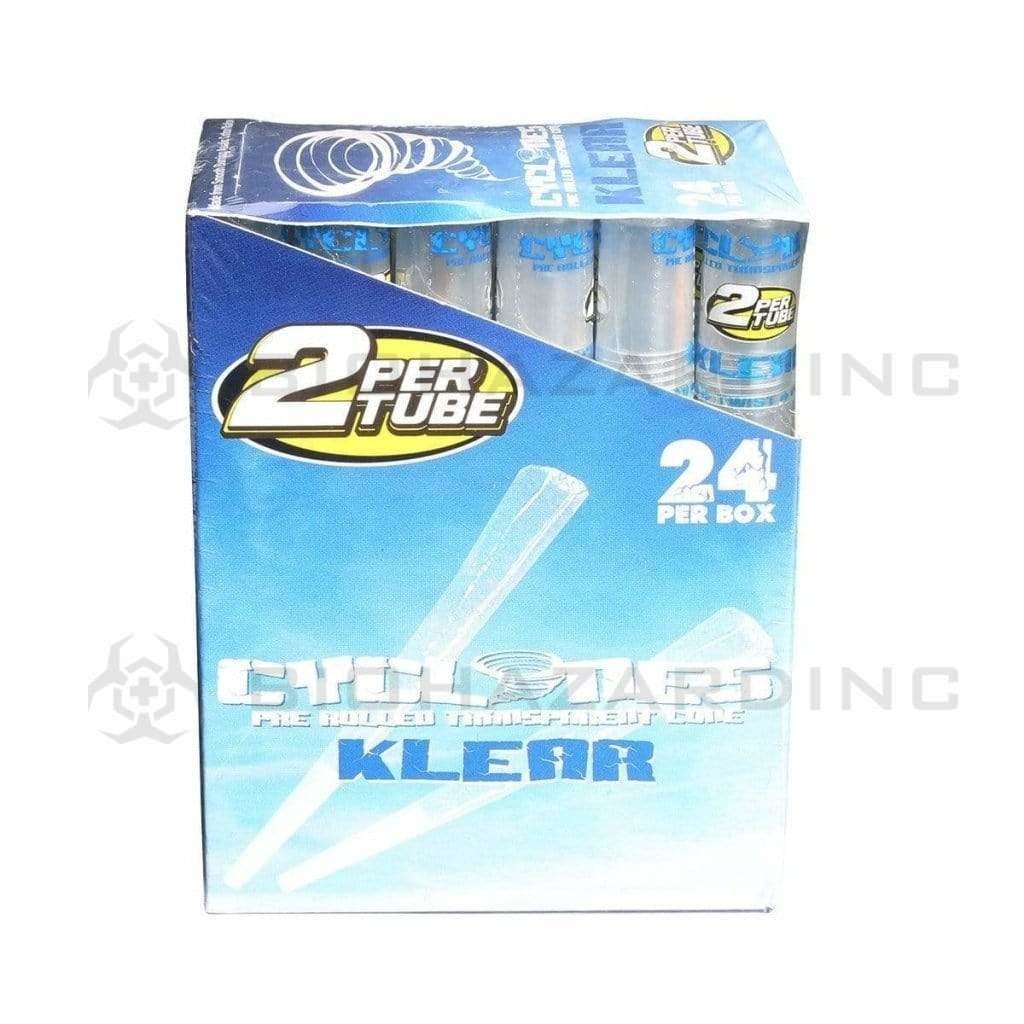 Cyclones Pre-Rolled Cones Cyclones 2X Clear Cones- Natural (24 Count)