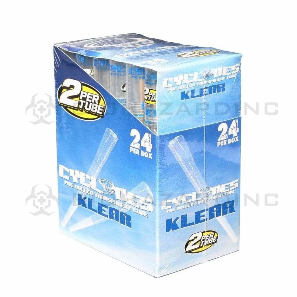 Cyclones Pre-Rolled Cones Cyclones 2X Clear Cones- Natural (24 Count)