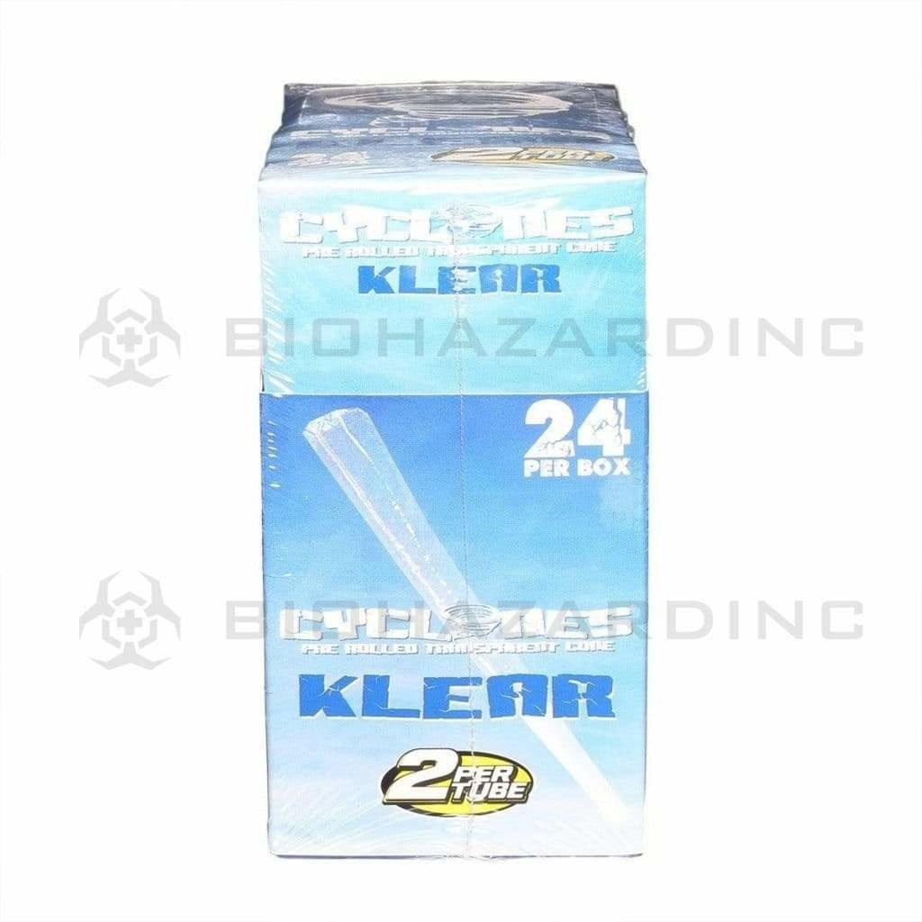 Cyclones Pre-Rolled Cones Cyclones 2X Clear Cones- Natural (24 Count)