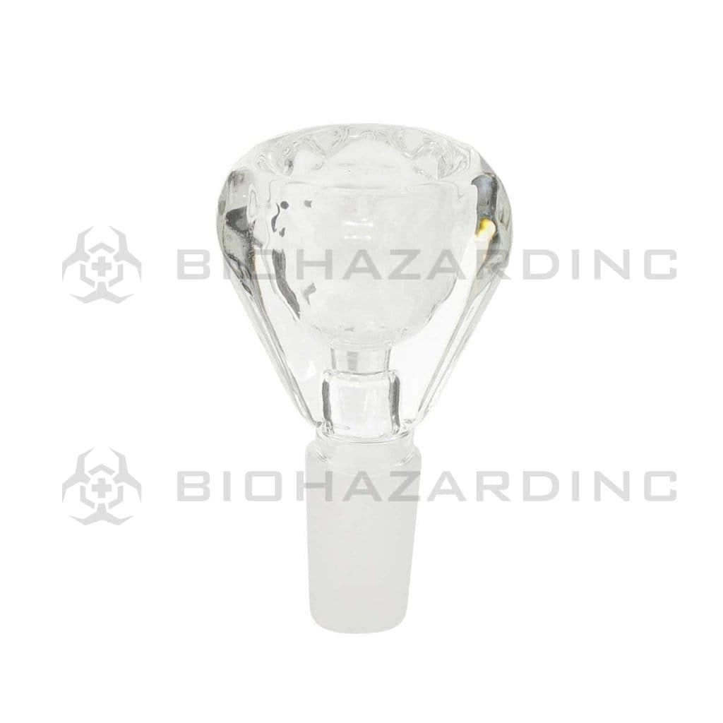 Biohazard Inc 14mm Bowl Diamond Bowl - 14mm Clear