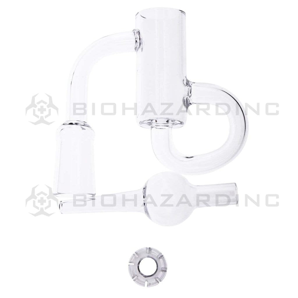 Biohazard Inc Loop Banger Diamond Knot Loop Quartz Banger - Female 19mm