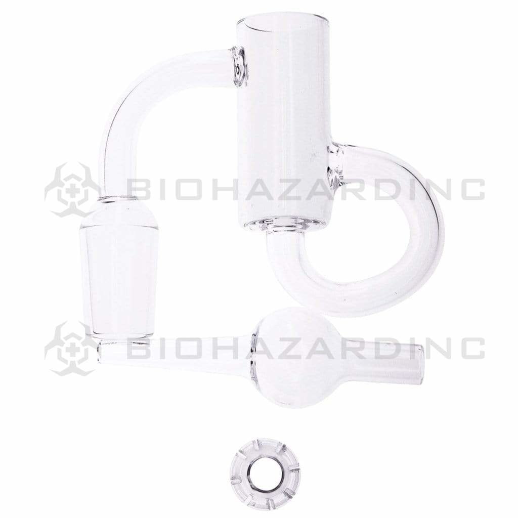 Biohazard Inc Loop Banger Diamond Knot Loop Quartz Banger - Male 19mm