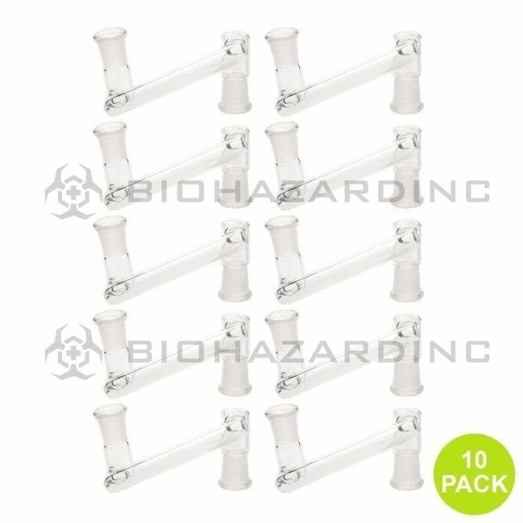 Biohazard Inc Glass Drop Down Drop Down - 14mm Female/14mm Female 10 pack