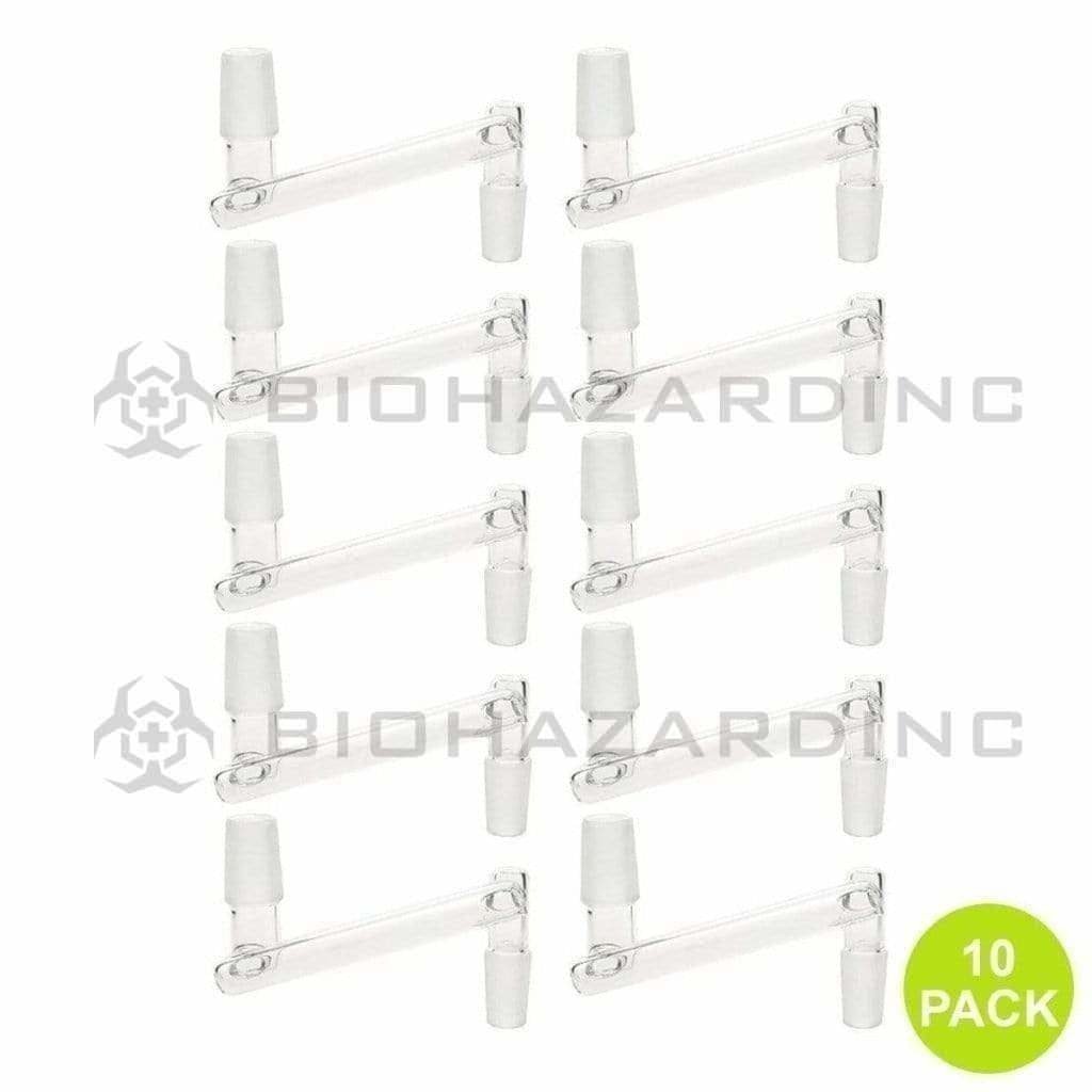Biohazard Inc Glass Drop Down Drop Down - 14mm Male / 19mm Male 10 pack