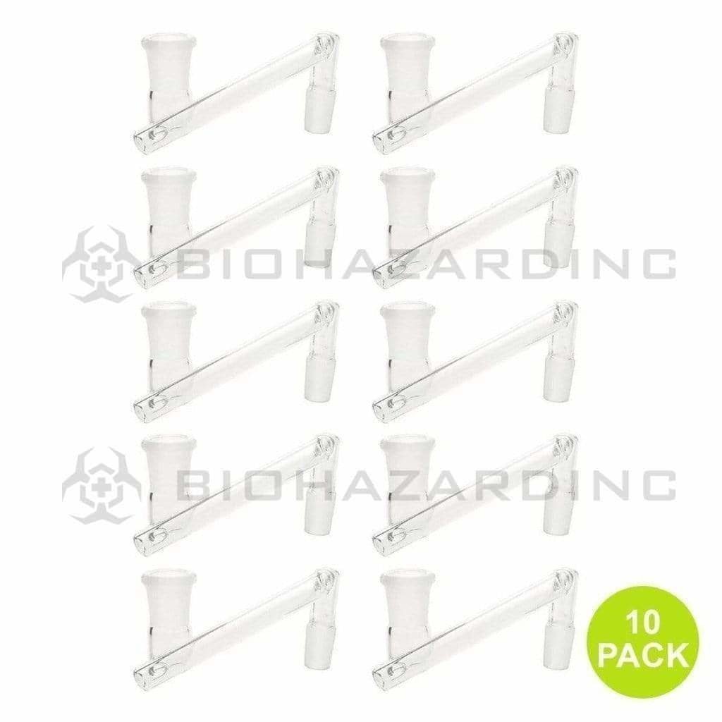 Biohazard Inc Glass Drop Down Drop Down - 14mm Male / 19mm Female 10 pack
