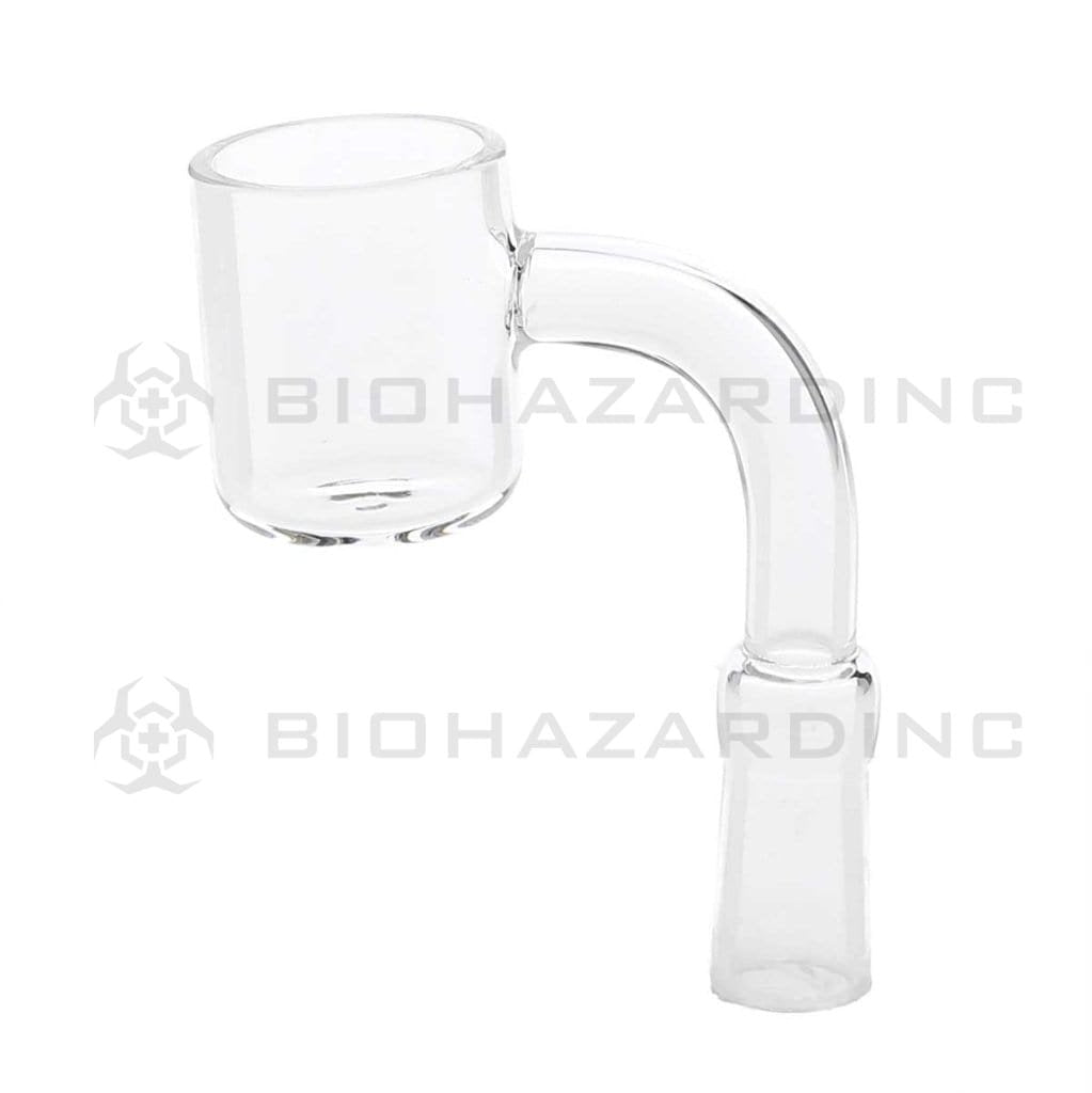 Biohazard Inc Quartz Banger Flat Top Quartz Banger - 10mm Female / 25mm Bucket