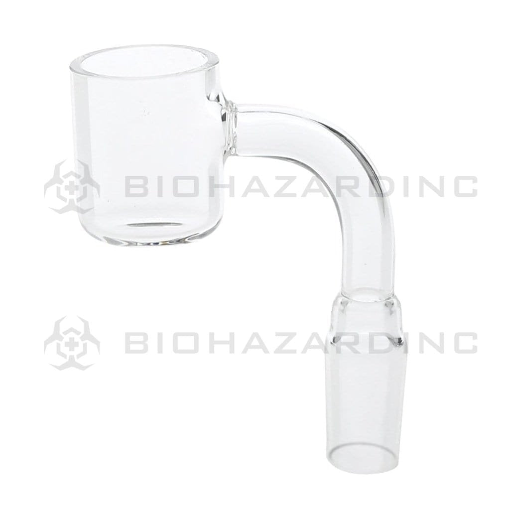 Biohazard Inc Quartz Banger Flat Top Quartz Banger - 10mm Male / 25mm Bucket