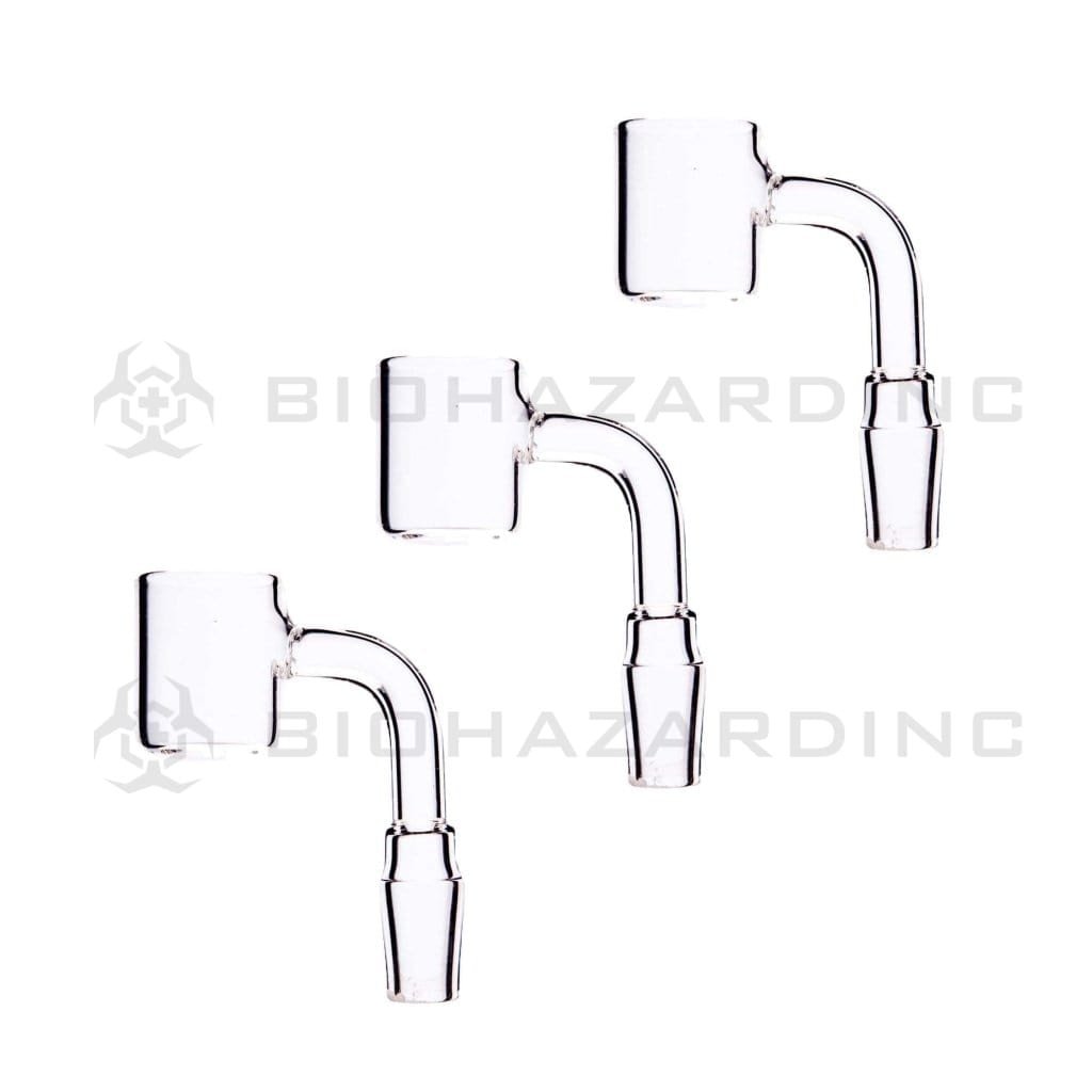 Biohazard Inc Quartz Banger Flat Top Quartz Banger - 14mm Male - 3 Count