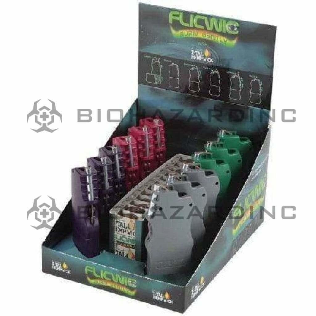 Biohazard Inc Hemp Wick FlicWic I-Tal Hemp Wick Dispenser Display Box with Refills