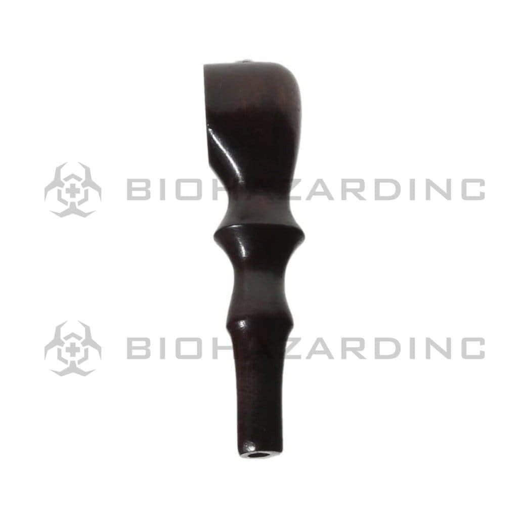 Biohazard Inc Wood Hand Pipe Gripped Wood Pipe - 4 Count