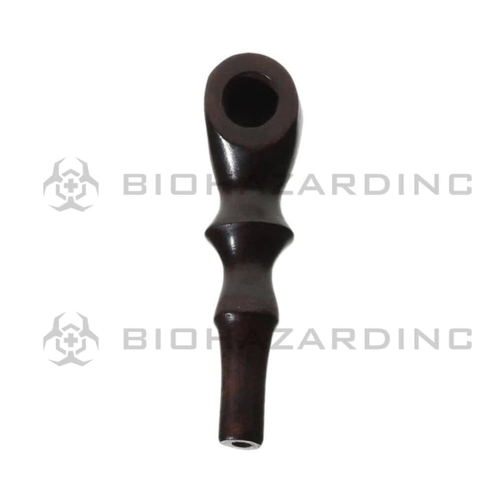 Biohazard Inc Wood Hand Pipe Gripped Wood Pipe - 4 Count