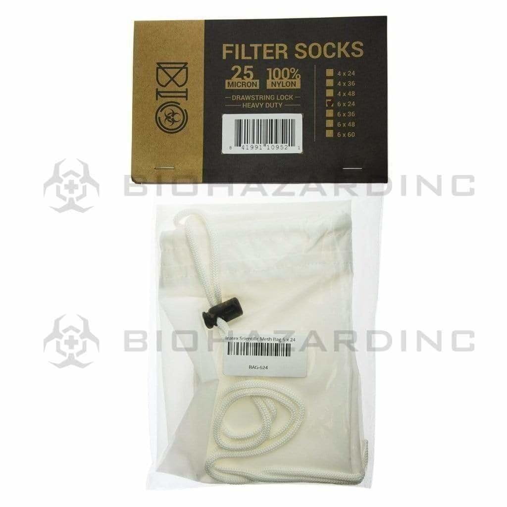 Biohazard Inc Scientific Accessories HEATEX Scientific Mesh Bag 25µm Filter Sock - 6" x 24"
