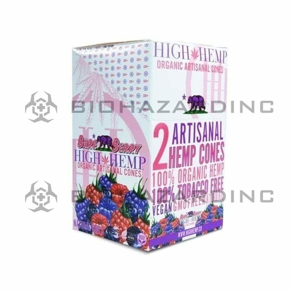 Biohazard Inc Pre-Rolled Cones High Hemp Artisanal Hemp Cones - Berry - 15 Count