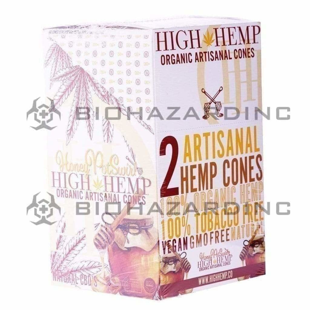 Biohazard Inc Pre-Rolled Cones High Hemp Artisanal Hemp Cones - Honey - 15 Count