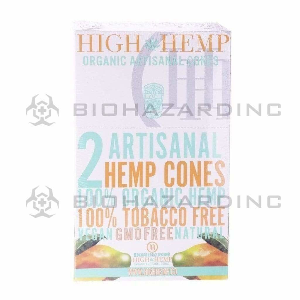 Biohazard Inc Pre-Rolled Cones High Hemp Artisanal Hemp Cones - Mango - 15 Count