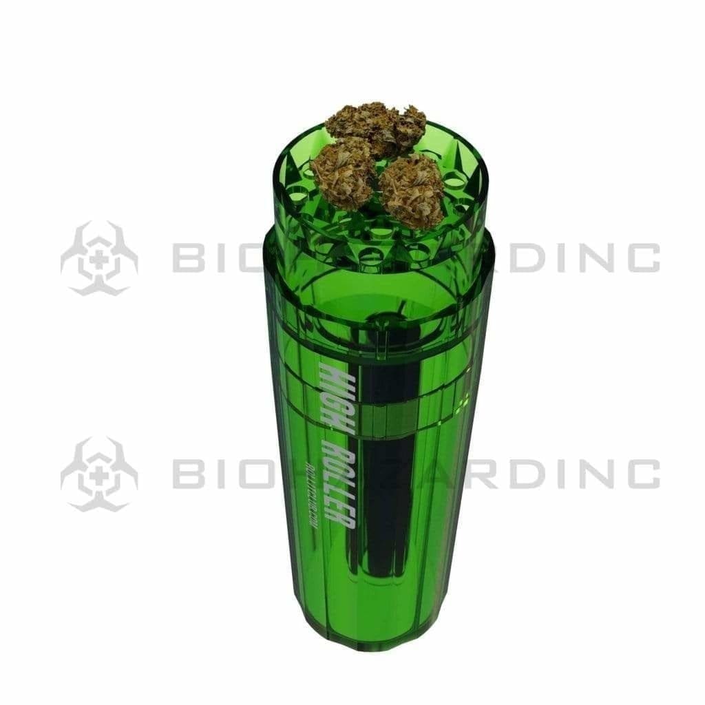 High Roller Plastic Grinder High Roller Grinder and 84mm Cone Filler-Green