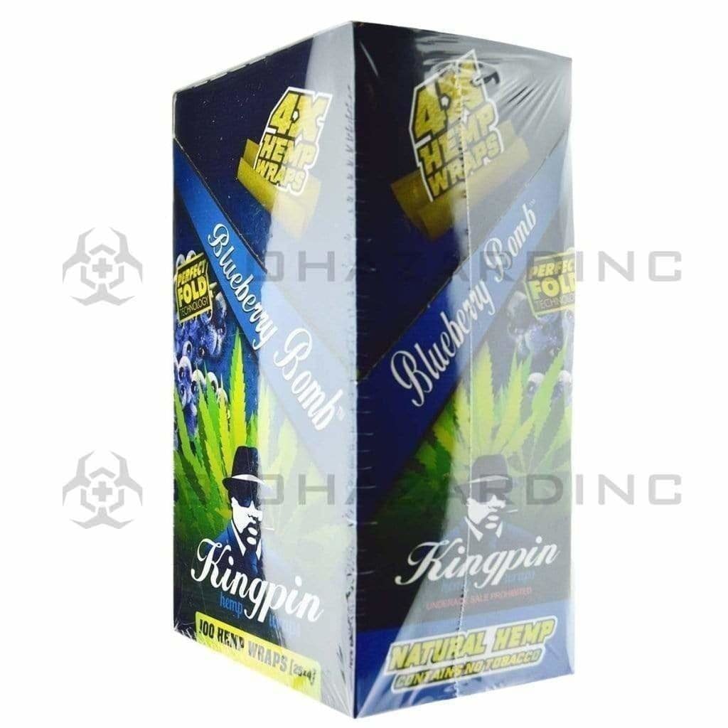 Biohazard Inc Hemp Wraps Kingpin 4X Hemp Wraps - Blueberry Bomb