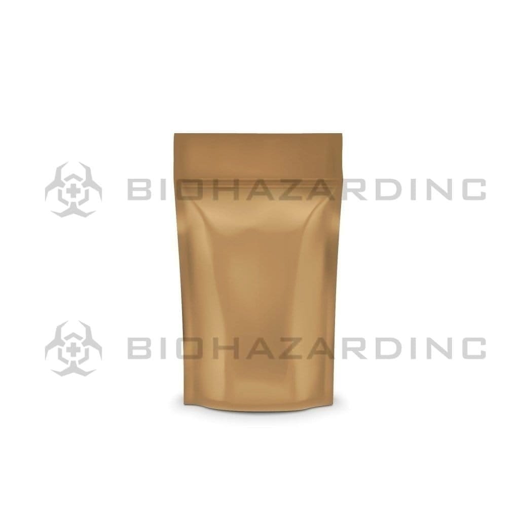 Biohazard Inc Mylar Bag Kraft Mylar Bags 4in x 6.5in - 7g - 1,000 Count (Tamper Evident)
