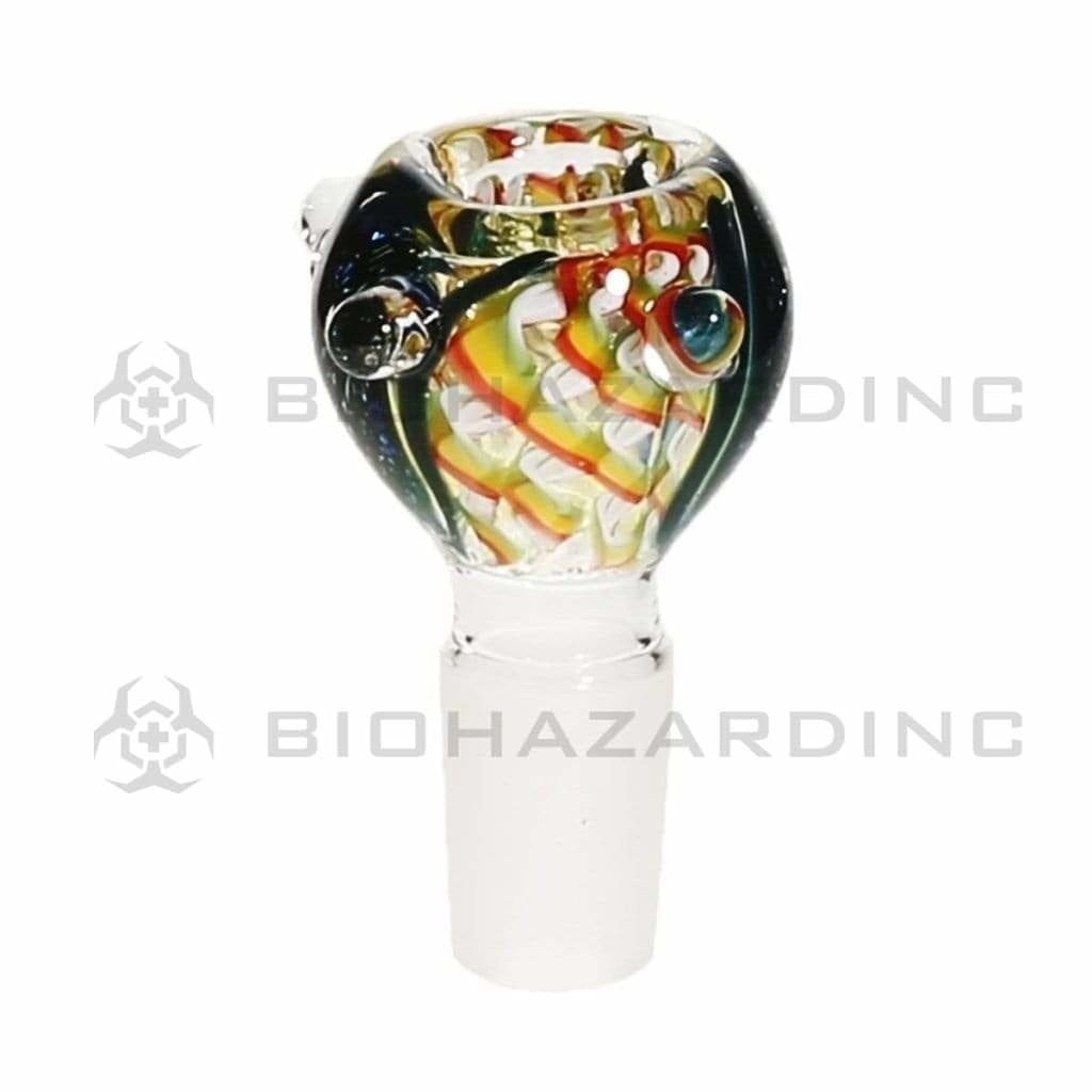 Biohazard Inc 19mm Bowl Lattacino & Dichro Marble Bowl 19mm - Assorted Colors