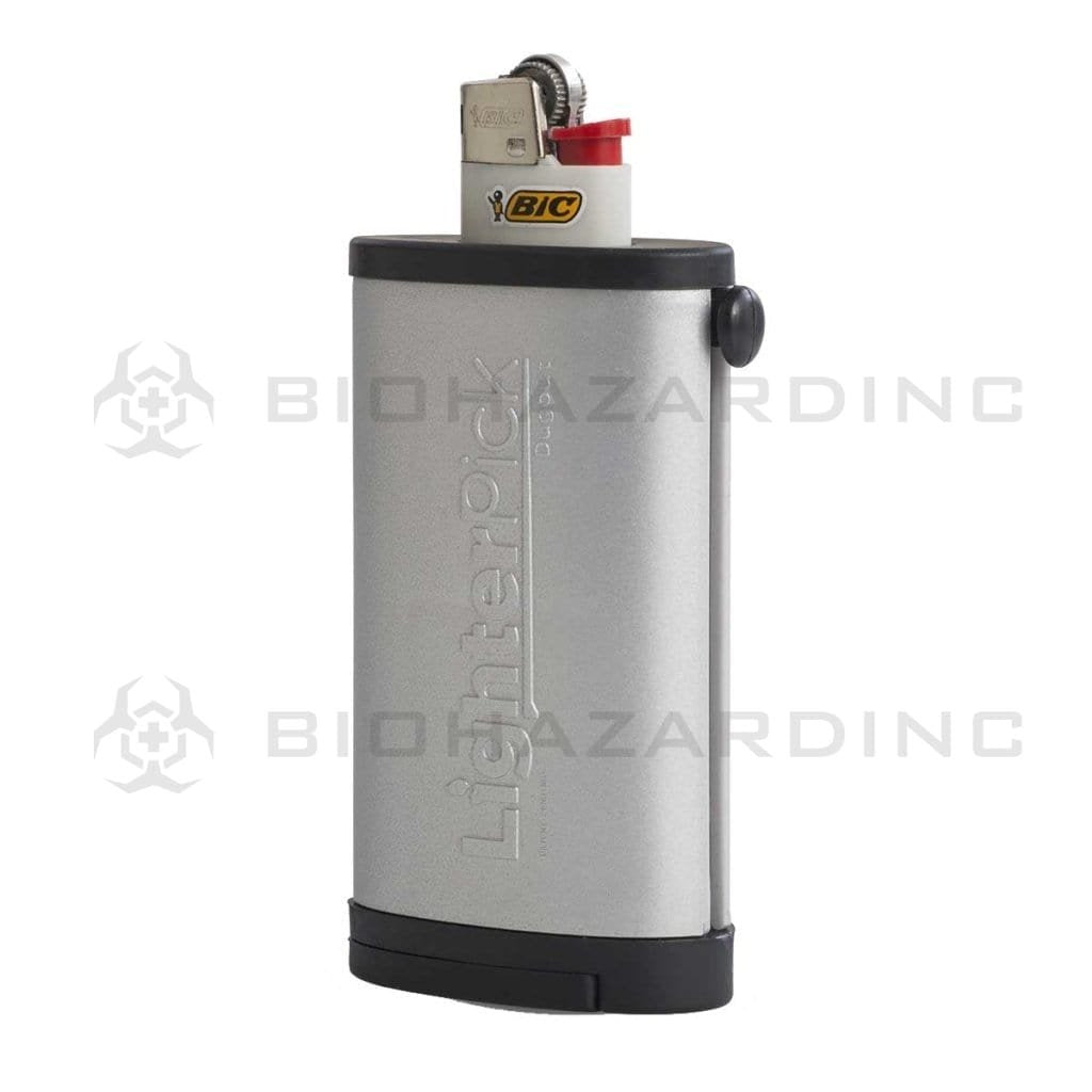 Biohazard Inc Novelty Hand Pipe LighterPick Dugout - Silver