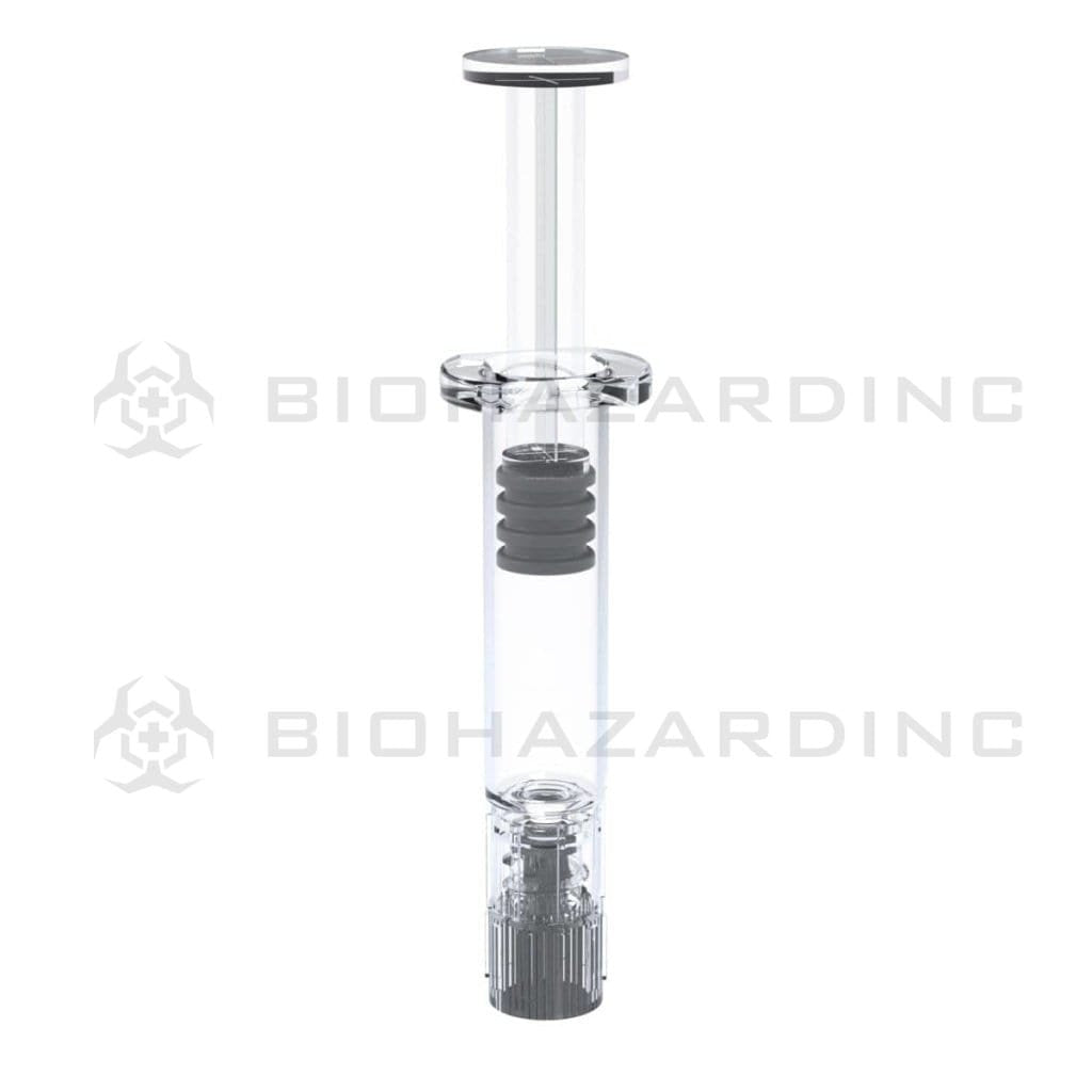Biohazard Inc Syringe Luer Lock Glass Dab Applicator Syringes 1ml - No Measurement - 100 Count