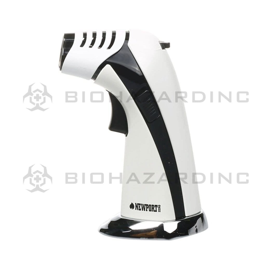 Newport Torch Newport Tri Flame 6" Torch - White & Black