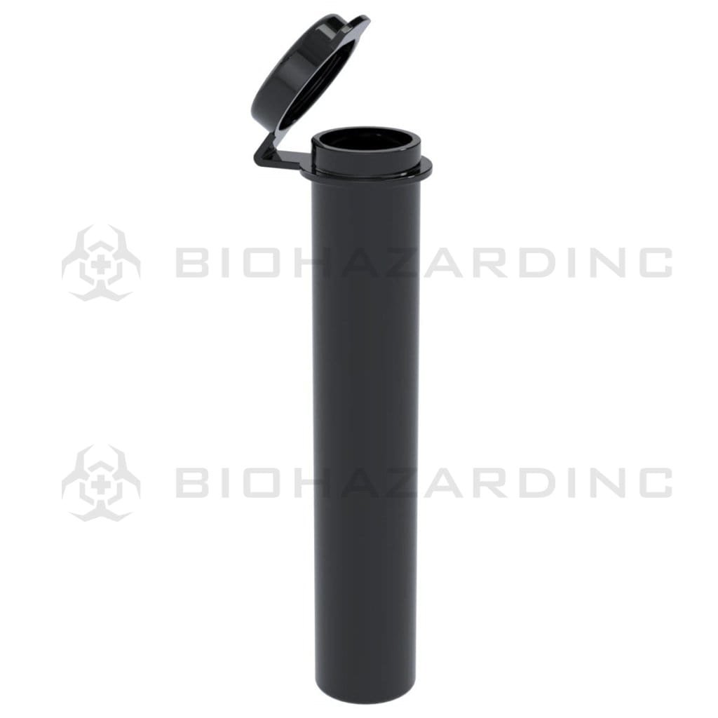 Biohazard Inc Joint Tube Opaque Black Plastic Small Pre Roll Tubes 98mm - 600 Count