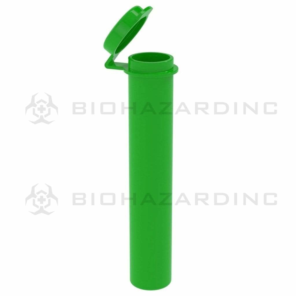 Biohazard Inc Joint Tube Opaque Green Plastic Small Pre Roll Tubes 98mm - 600 Count