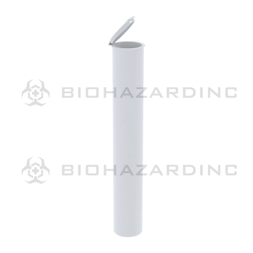Biohazard Inc Joint Tube Opaque White Plastic Large Pre Roll Tubes - 500 Count/box
