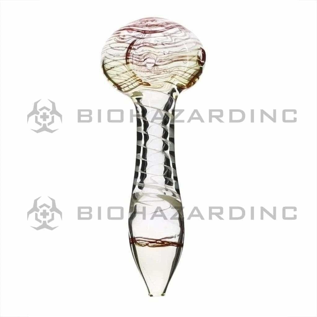 Biohazard Inc Glass Hand Pipe Peanut Glass Hand Pipe 4"