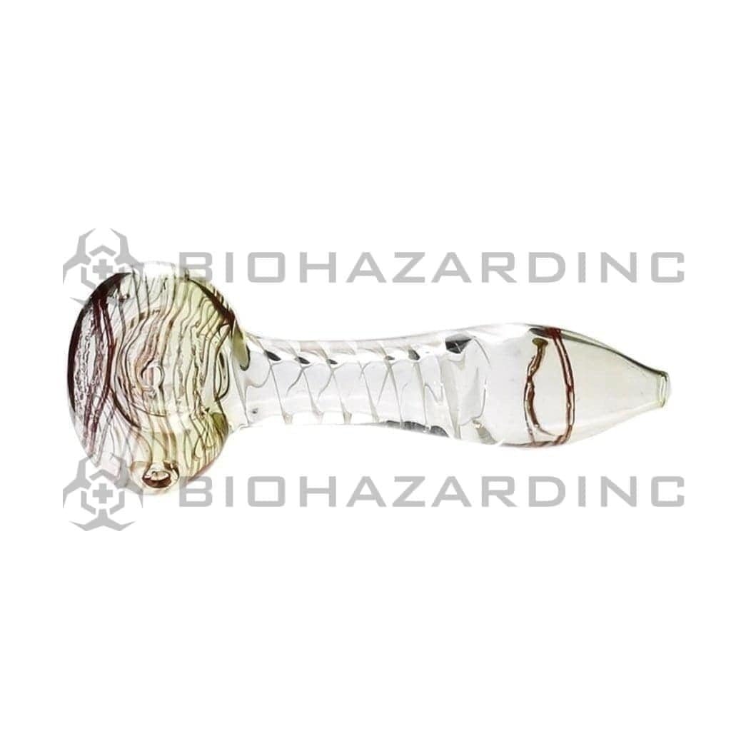 Biohazard Inc Glass Hand Pipe Peanut Glass Hand Pipe 4"